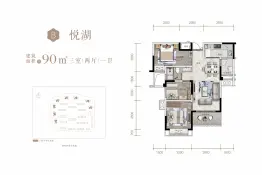 人居.玖云府3室2厅1厨1卫建面90.00㎡