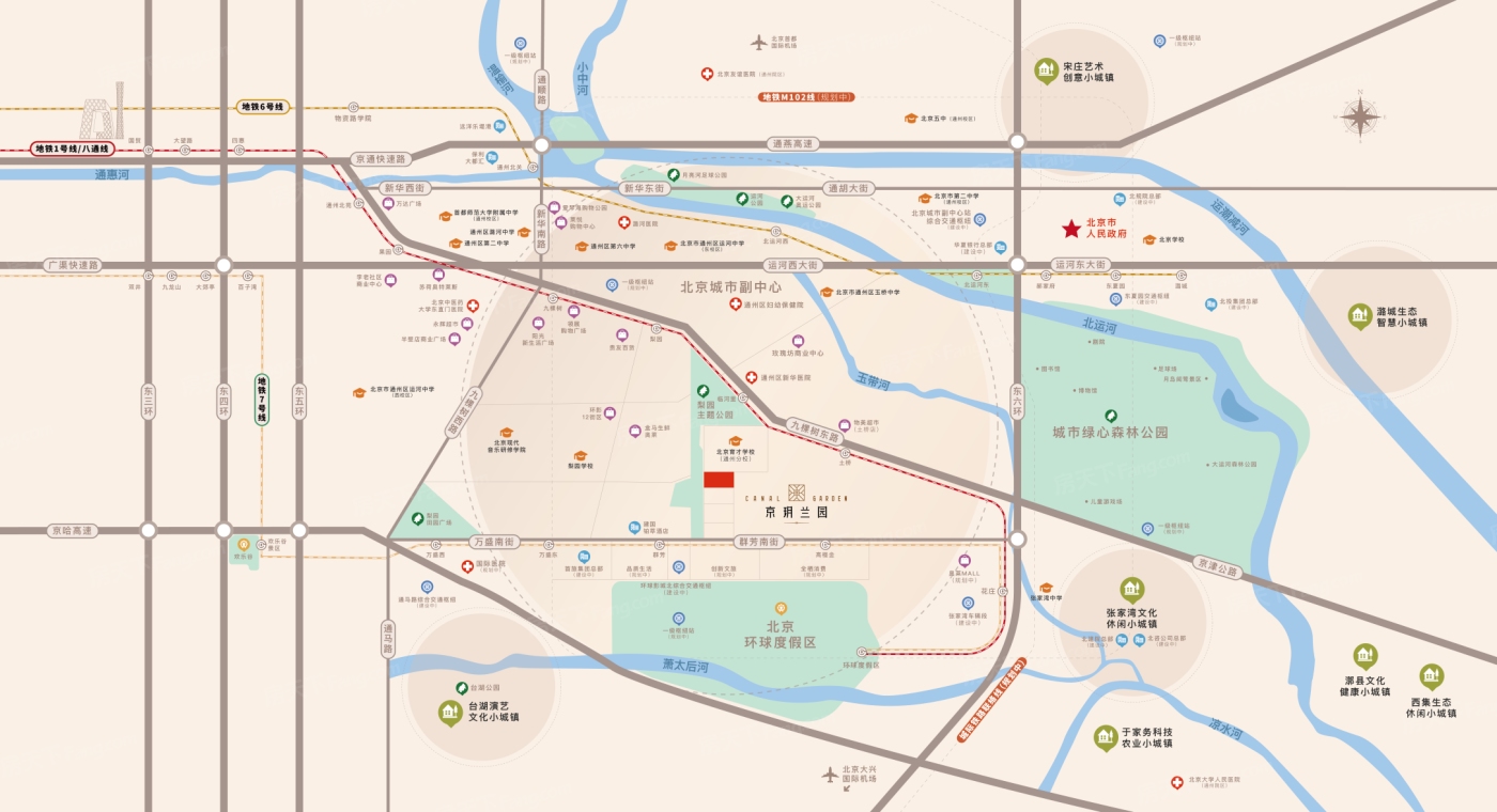 能建·京玥兰园交通图