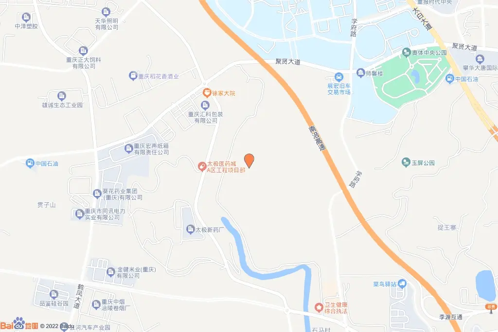 涪陵区马鞍街道石马社区一、二组F2-1/02交通图