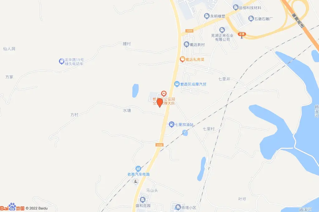 繁昌区交管大队南侧交通图