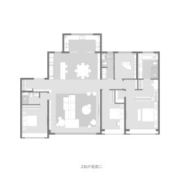 中海峰境梅江4室2厅1厨3卫建面230.00㎡