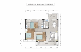 湖南建投·淞云台3室2厅1厨2卫建面111.00㎡