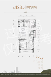 翠堤春华轩4室2厅1厨2卫建面128.00㎡