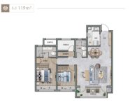 3室2厅2卫119平户型