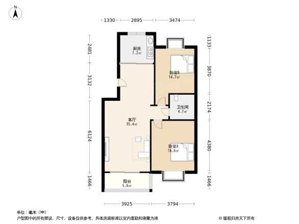天宝苑户型图