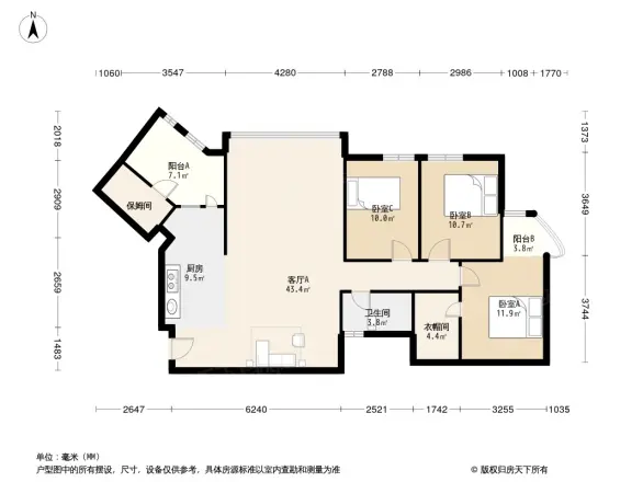 学府花园户型图
