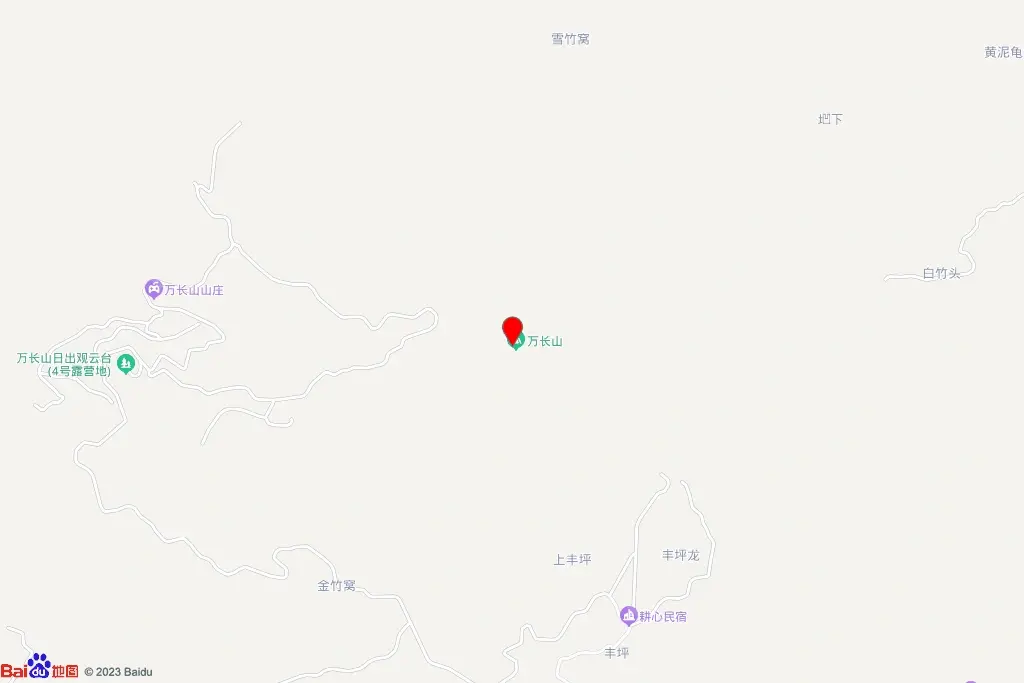 崇义县上堡乡万长山地块一交通图