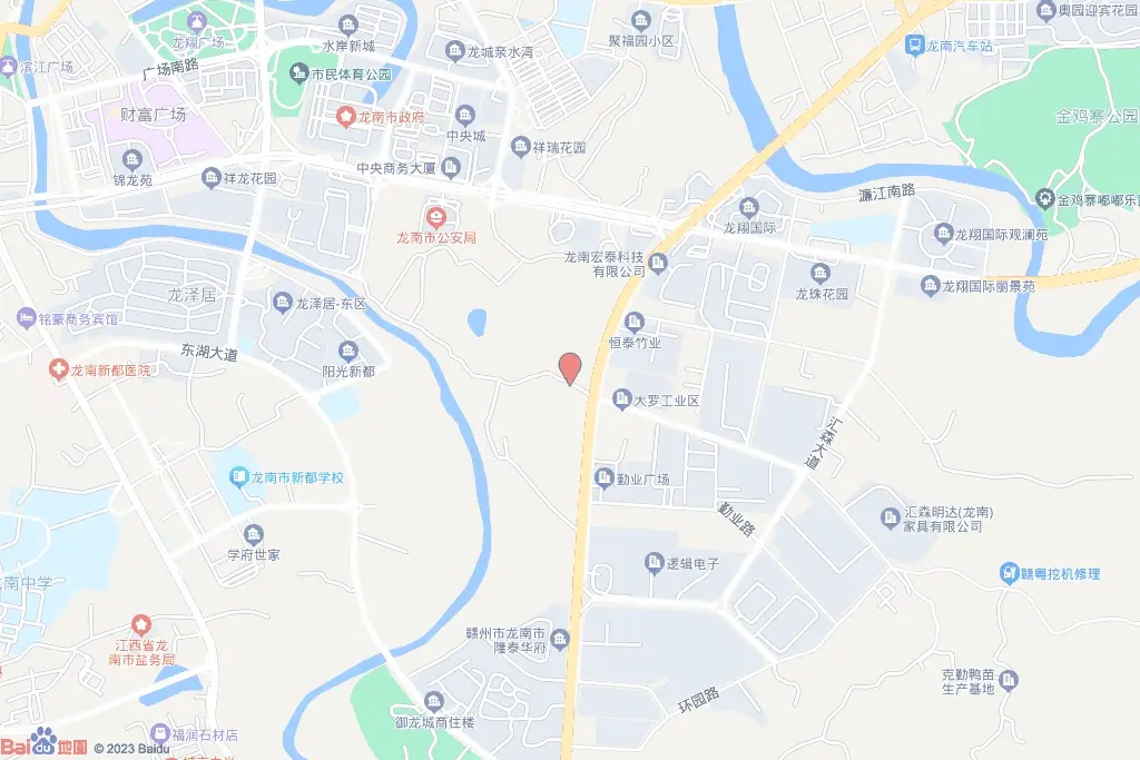龙南市龙翔片区B7-01地块交通图