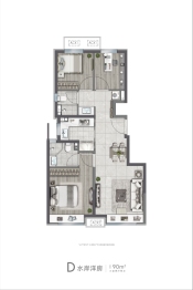 春和印象3室2厅1厨2卫建面90.00㎡