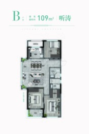 广和·江堤春晓3室2厅1厨2卫建面109.00㎡