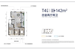 柳岸晓风4室2厅1厨2卫建面142.00㎡