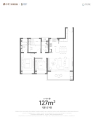 保利·天汇3室2厅1厨2卫建面127.00㎡