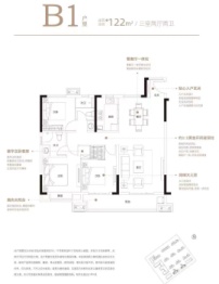 武汉城建·信达｜后湖里3室2厅1厨2卫建面121.00㎡