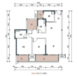 泰丰牧马湖2室2厅1厨2卫建面103.00㎡