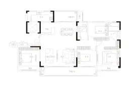 康桥九溪郡4室2厅2厨2卫建面180.0㎡