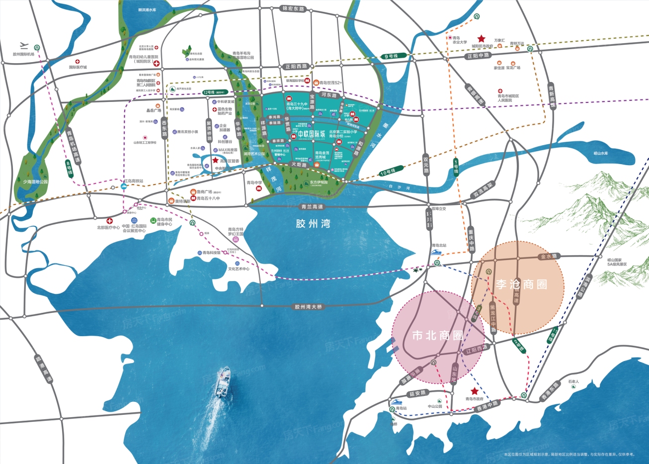 金茂中欧国际城金茂悦·北七区（B8地块）交通图