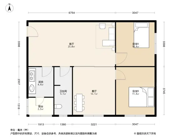 临江苑(温江)户型图