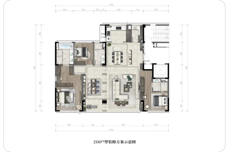 华润置地瑞府210㎡三居3室2厅3卫1厨210.00㎡-温州房天下