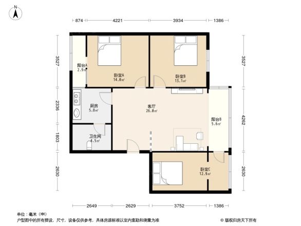 水碾河南三街41号院户型图