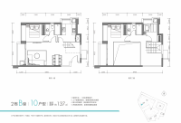 2栋B座10户型约137平