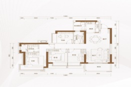 丰华汇4室2厅1厨2卫建面136.00㎡