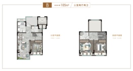 中国中铁·世纪尚城3室2厅1厨2卫建面105.00㎡