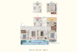 汇源·春晓和府3室2厅1厨1卫建面95.00㎡