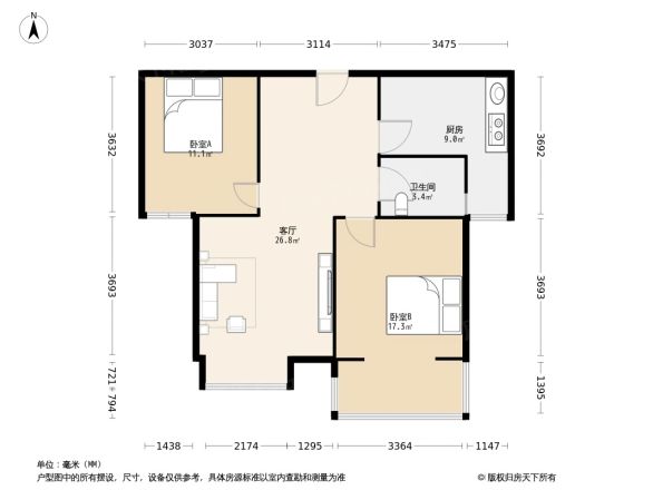 迎宾丽景户型图
