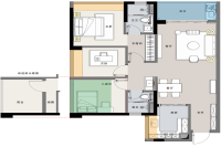 建面89平户型