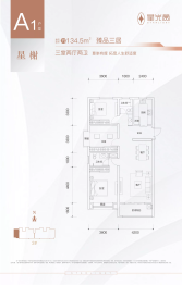 星光赏3室2厅1厨2卫建面134.50㎡