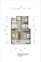 云檐里4室2厅1厨3卫建面166.00㎡