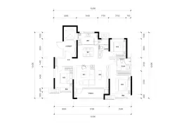 北岸·绿茵城3室2厅1厨2卫建面126.00㎡