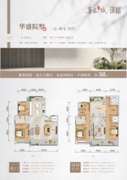 新洲华盛城 璞樾4室2厅1厨2卫建面360.00㎡