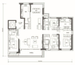 科为·揽月臺4室2厅1厨4卫建面267.00㎡