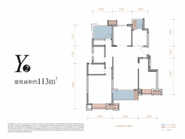 江天樾4室2厅1厨2卫建面113.00㎡