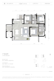 新绿启境3室2厅1厨2卫建面143.00㎡