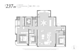 中海时光之镜4室2厅1厨3卫建面237.0㎡
