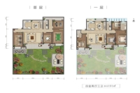 洋房191㎡四室两厅三卫一层户型