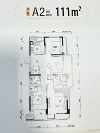 翰悦里（鸿雁未来社区）3室2厅1厨2卫建面111.00㎡