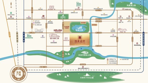 深业北岸城交通图