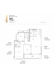 深业颐樾府3室2厅1厨2卫建面95.00㎡