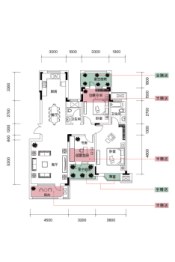 康诗·月潭别墅3室2厅1厨2卫建面117.00㎡