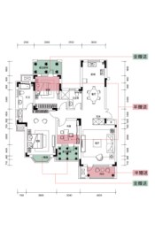 康诗·月潭别墅3室2厅1厨2卫建面124.00㎡