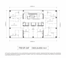 中国铁建·西派中心建面825.26㎡