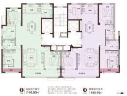 辰隆天玺城4室2厅1厨2卫建面146.00㎡