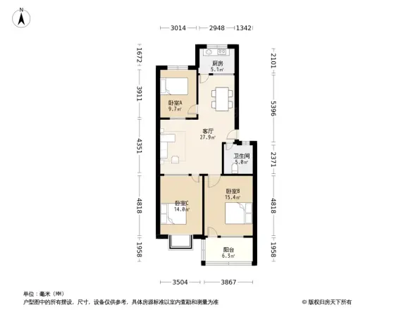 九龙园户型图