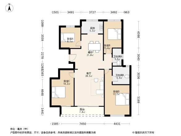 锦绣东城户型图
