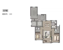 宝华·紫薇花园3室2厅1厨2卫建面100.00㎡