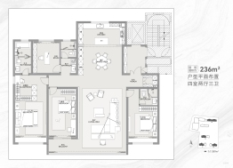 银丰·玖玺臺4室2厅1厨3卫建面236.00㎡