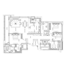 联投中心5室2厅1厨4卫建面313.00㎡